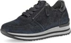Gabor Damen Low-Top Sneaker, Frauen Halbschuhe,Komfortable Mehrweite (H),Freizeitschuhe,Turnschuhe,Laufschuhe,Dark-Blue,38 EU / 5 UK