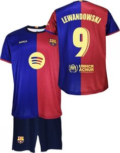 Fc Barcelona 24/25 9 Lewandowski Domáce chlapčenský set červený 14 rokov červený