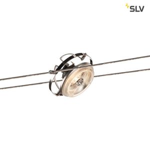 SLV 139112 QRB Seilleuchte für TENSEO Niedervolt-Seilsystem QR111 schwenkbar chrom