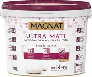 Latexová barva na stěny a stropy Magnat Ultra Matt 10L bílá