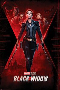 Black Widow Poster Marvel Teaser, Scarlett Johansson 91,5 x 61 cm