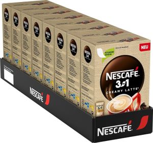 NESCAFÉ 3in1 Creamy Latte Getränkepulver-Sticks, löslicher Bohnenkaffee (8er Pack (8 x 10 x 150g)) NESCAFÉ 3in1 Creamy Latte Getränkepulver-Sticks, löslicher Bohnenkaffee (8er Pack (8 x 10 x 150g))