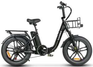20Zoll E-Bike City E-Bikes & E-Hollandräder LCD Elektrofahrrad mit 20'' ×4.0'' Fat Tire, 13Ah herausnehmbarer Akku Range 40-120 km ebike
