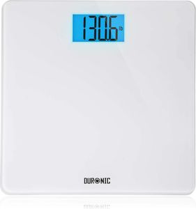 Duronic BS403 Digitale Personenwaage mit Hochpräzise Sensoren - Bis zu 180 kg - Große LCD-Anzeige mit Hintergrundbeleuchtung - Aus Glas - Körperwaage Step-On Technologie Duronic BS403 Digitale Personenwaage mit Hochpräzise Sensoren - Bis zu 180 kg - Große LCD-Anzeige mit Hintergrundbeleuchtung - Aus Glas - Körperwaage Step-On Technologie