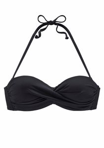 Lascana Bü-Bandeau-Top A schwarz 36A