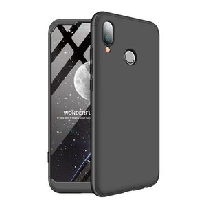 Hülle für Huawei P20 Lite 360 Grad Schutz mit Displayglas Schutzglas Bumper Cover Huawei P20 Lite Farbe: Schwarz