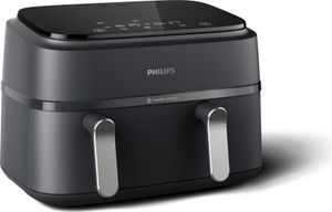 Philips Airfryer 9L Dual Basket, RapidAir, Digital, schwarz (NA351/00)