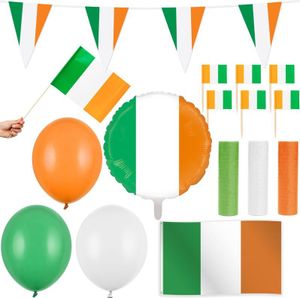 Irland Party Deko Set 96 tlg. Partyset Partydeko Fussball EM WM St Patrick's Day