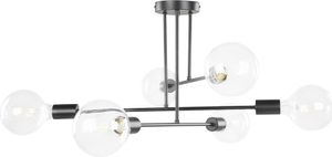BELIANI Stropná lampa čierna kov matný povrch 6 žiaroviek moderný industriálny štýl na strop obývačka