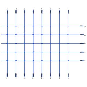 vidaXL Siatka wspinaczkowa 200x150 cm niebieska