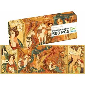 Djeco - Puzzle Gallerie: Unicorn Garden - 500 pcs