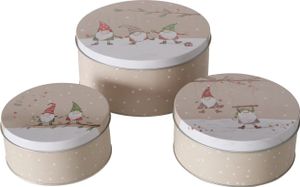 Dosen zur Aufbewahrung HARALD, Ø 13-20 cm, 3er-Set
