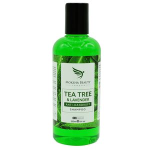 Anti Schuppen Shampoo gegen trockene juckende Kopfhaut für Herren | Frauen mit Teebaumöl - [ UK] Anti-Bakteriell | Beugt Kopfläuse vor | 250ml