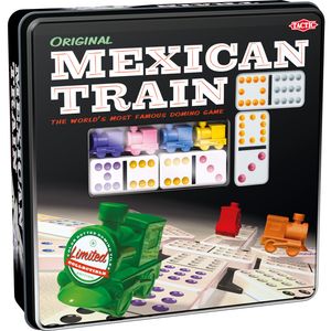 Hra Domino Mexický vlak plechová krabička