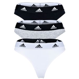 Adidas Unterhose Damen-Tangas mit Logo-Bund 3er Pack