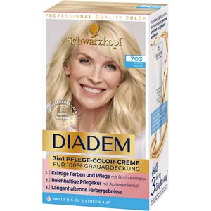 Schwarzkopf Diadem 3w1 Plfege Color Creme Platin Blond Coloration 703