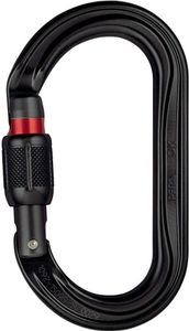PETZL M33A SLN leicht oval, J Schraubverschluss, schwarz