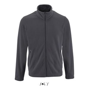 Herren Plain Fleece Jacket Norman - Farbe: Charcoal Grey (Solid) - Größe: L
