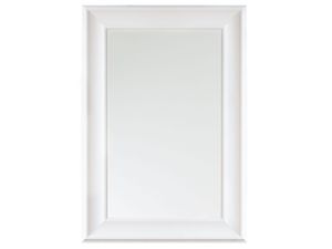 BELIANI Wandspiegel Weiß 60 x 90 cm Kunststoff Rechteckig Klassisch