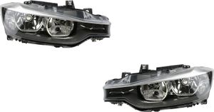 Johns, reflektory halogenowe pasujące do BMW serii 3 F30 F31 11 - 15 H7 H7 zestaw lewy prawy 63117259523 7259523 63117259524 7259524