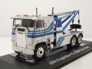 Freightliner FLA 9664 Tow Truck 1984 silber blau Modellauto 1:43 Greenlight Collectibles Freightliner FLA 9664 Tow Truck 1984 silber blau Modellauto 1:43 Greenlight Collectibles