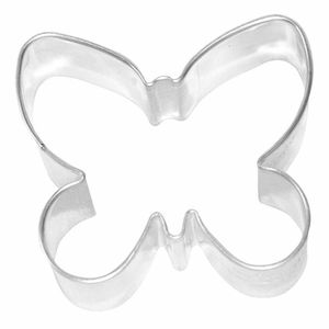 Birkmann 1010702010 Ausstechform Schmetterling 6 cm, Metall, Grau, 5 x 3 x 2 cm