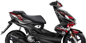 Zestaw czerwonych naklejek graficznych Stage6 dla Yamaha Aerox po 2013 r