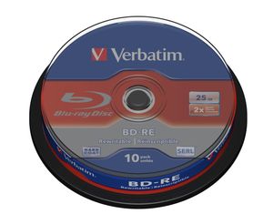 Verbatim Bd-Re 25Gb Rw 2X (10) Cb Worm