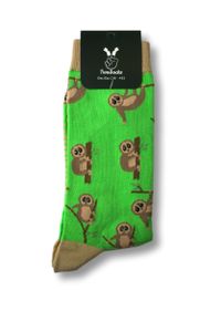 TwoSocks lustige Socken - Faultier Socken, Motivsocken für Damen & Herren  Baumwolle Einheitsgröße