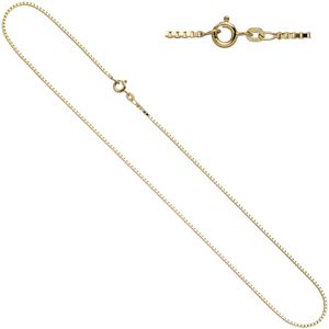 JOBO Venezianerkette 585 Gelbgold 1,0 mm 45 cm Gold Kette Halskette Federring
