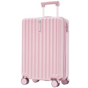 okwish Hartschalen-Koffer Reisekoffer ABS-Material Handgepäck stilvoll, Rosa