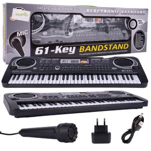 MalPlay Keyboard Piano Elektronische Klavier 61 Tasten Mikrofon für Kinder ab 3 Jahren zwei Stromversorgungsmethoden Lernspielzeug