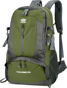 Plecak turystyczny, plecak podróżny, 50 l, z wieloma opcjami przechowywania, wodoodporny plecak outdoorowy dla mężczyzn i kobiet