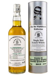 Bunnahabhain Staoisha - 9 Jahre - 2013 - Signatory Vintage - Un-Chillfiltered - Cask #10 - Single Malt Whisky