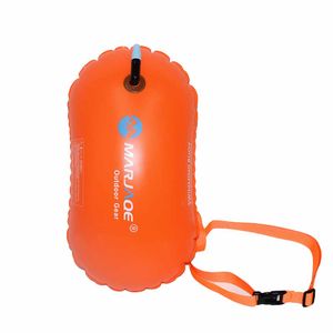 Schwimmblasen-Sicherheitsschwimmer mit verstellbarem Hüftgurt für Freiwasserschwimmer, Orange Schwimmblasen-Sicherheitsschwimmer mit verstellbarem Hüftgurt für Freiwasserschwimmer, Orange