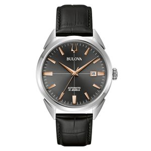 Bulova 96B422 Herrenuhr Automatik Sutton Schwarz/Roségoldfarben