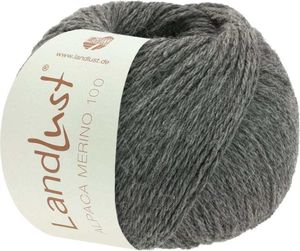 Lana Grossa - Landlust Alpaka Merino 100 0308 dunkelgrau