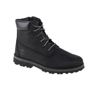 Timberland Courma 6 IN Side Zip Boot Jr 0A28W9, Buty turystyczne, dla chłopców, Czarny, Rozmiar: 39