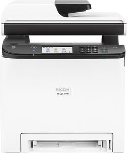 RICOH M C251FW 4 in 1 Farblaser-Multifunktionsdrucker weiß RICOH M C251FW 4 in 1 Farblaser-Multifunktionsdrucker weiß