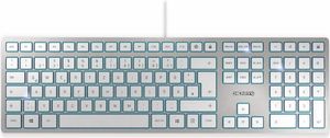 CHERRY KC 6000 SLIM Tastatur kabelgebunden silber