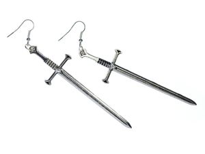 Schwert Ohrringe Miniblings Ohrhänger Ritter Rollenspiel Fantasy silbern