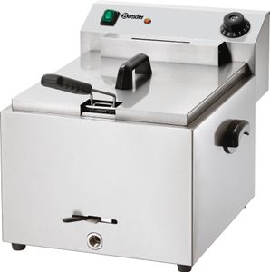Bartscher 162.500 Fritteuse, Edelstahlgehäuse, herausnehmbarer 9,7 l Ölbehälter, Kaltzone Bartscher 162.500 Fritteuse, Edelstahlgehäuse, herausnehmbarer 9,7 l Ölbehälter, Kaltzone