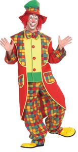 Mottoland Faschingskostüm Clown mit Hut, Größe 50, Farbe original