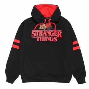 Stranger Things Hoodie XL Logo Schwarz