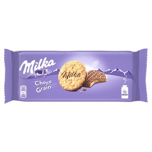 Milka Choco Grain Haferflocken Milchschokolade überzogene Kekse 126 G