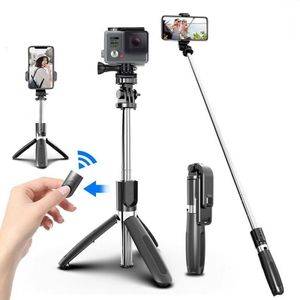 INF Selfie-Stick/Handystativ mit Fernbedienung Kamera- und Gopro-kompatibel 19-100 cm