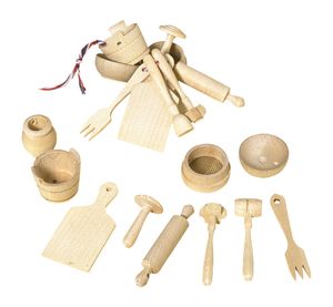 Redecker Puppen-Accessoires Küche Puppenzubehör 10-teilig