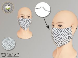 Maske Gesichtsmaske, Mundmaske Baumwolle, Behelfsmaske M-01