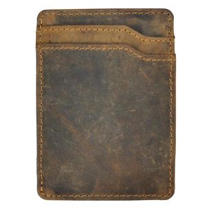 Greenburry Magic Wallet Minibörse Geldbörse Leder braun Vintage Portemonnaie 1608-25