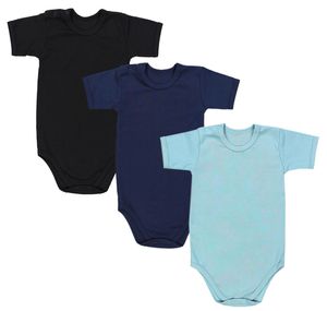 TupTam Kinder Unisex Kurzarm Body Baumwolle 3er Set , Farbe: Farbenmix 3, Größe: 110